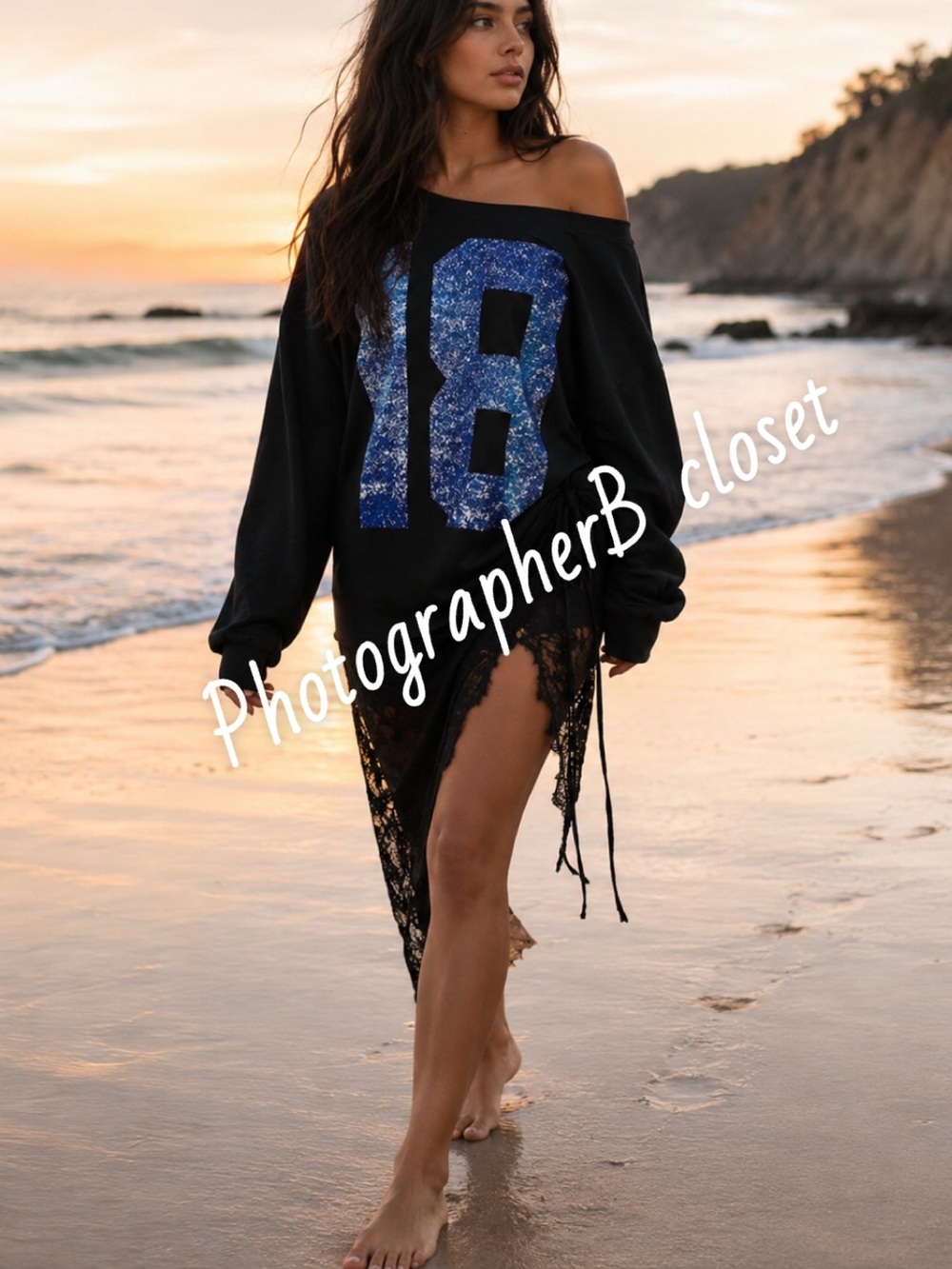 New Oversized medium long sleeve Tshirt crewneck styled medium top